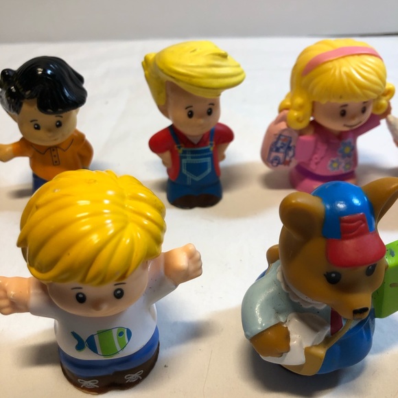 Lot of 11 Fisher-Price Little People 2012-2018 Mattel Farmer, Fireman with cat - Picture 4 of 13